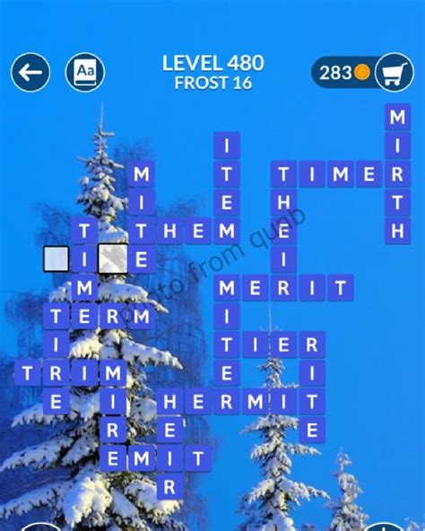 wordalot level 480|Wordscapes Level 480, Frost 16 .